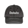 Vintage Embroidered Delulu Cap