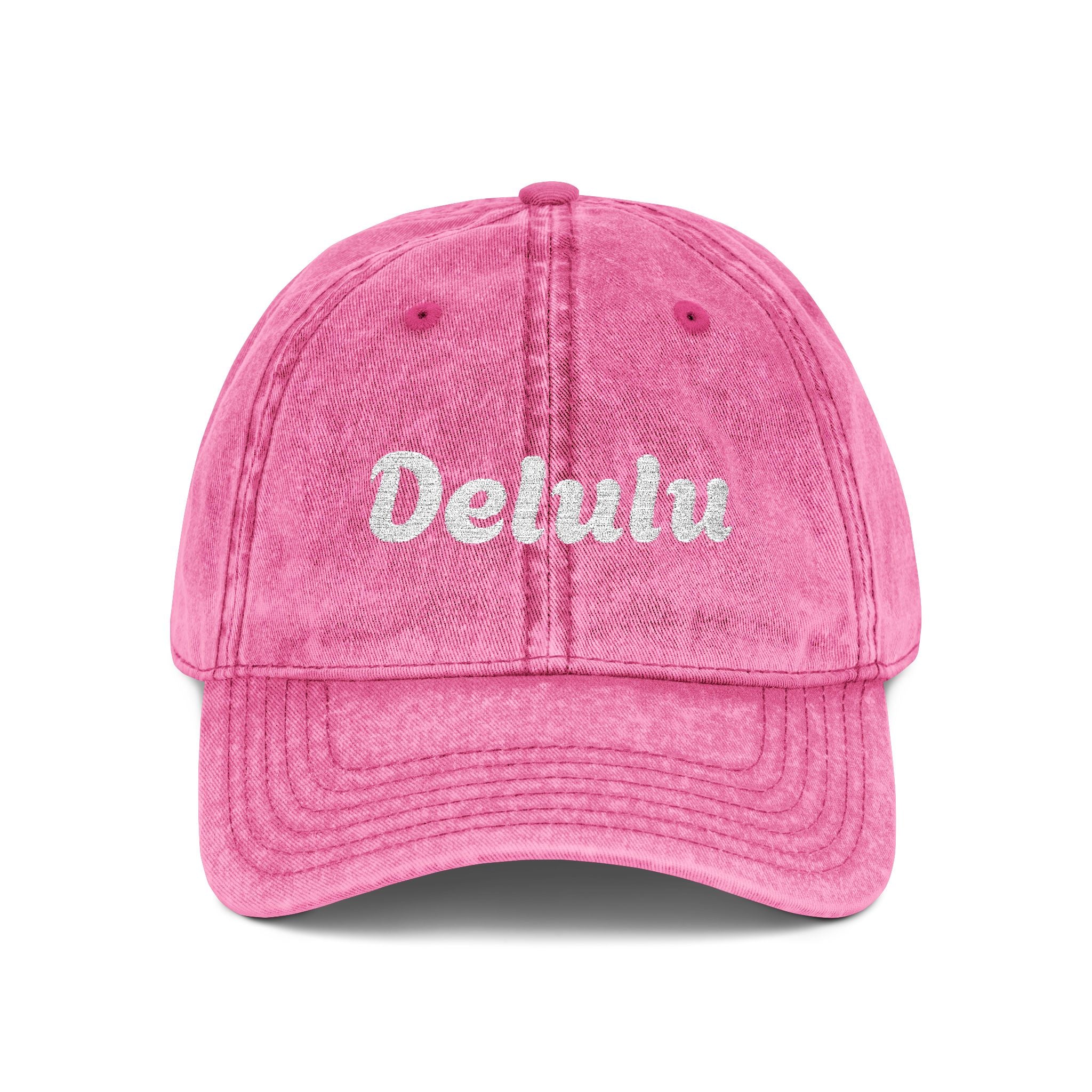 Vintage Embroidered Delulu Cap