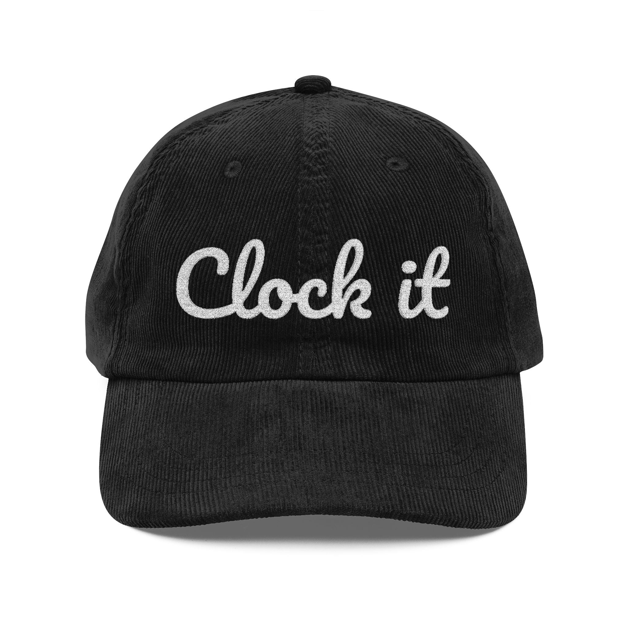 Vintage "Clock it" Corduroy Cap