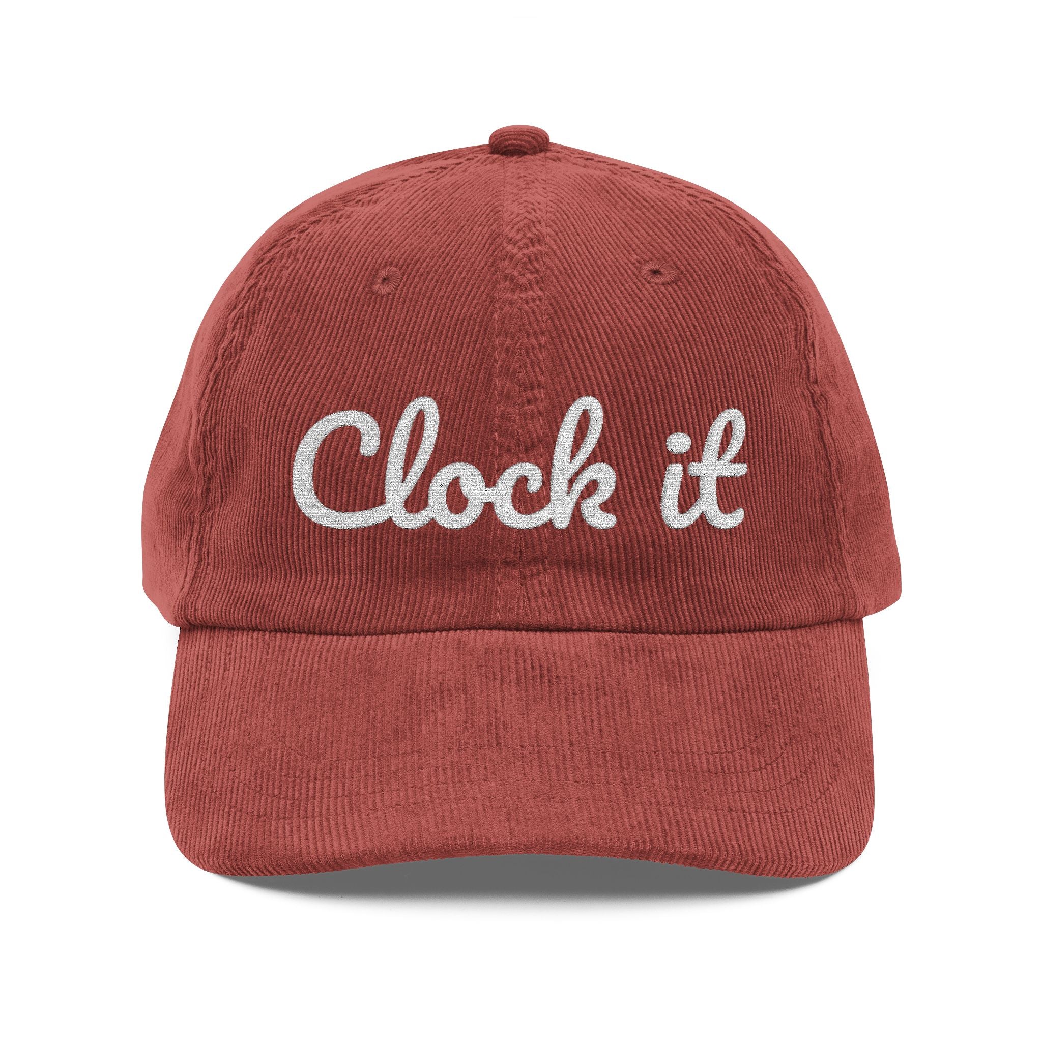 Vintage "Clock it" Corduroy Cap